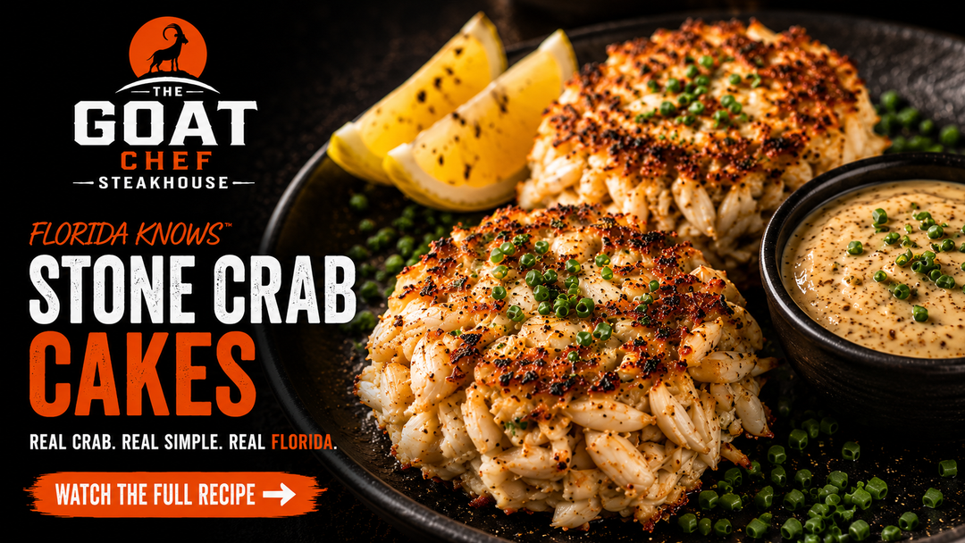 GOAT Florida Stone Crab Cakes Recipe | The GOAT Chef™