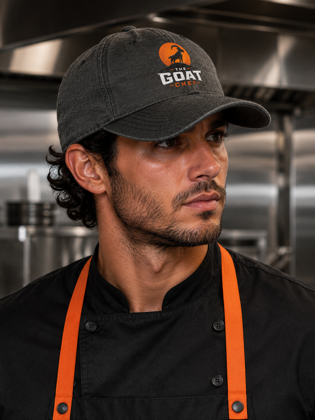 The GOAT Chef™ Official Chambray Cap in Black