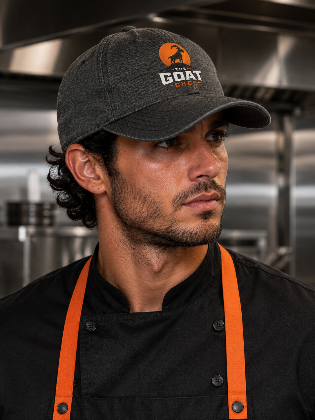 The GOAT Chef™ Official Chambray Cap in Black